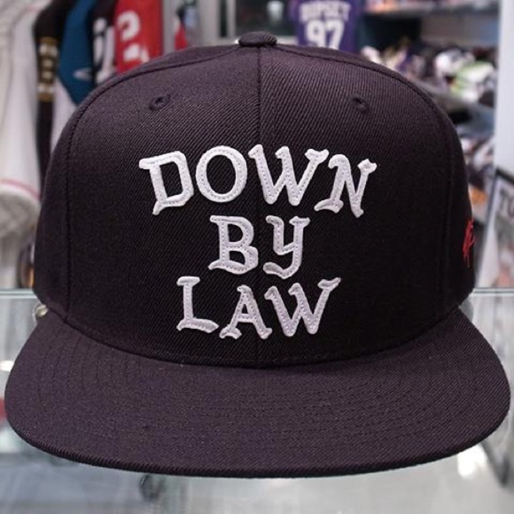 Surr Hat Down By Law Wrap Snapback in Black